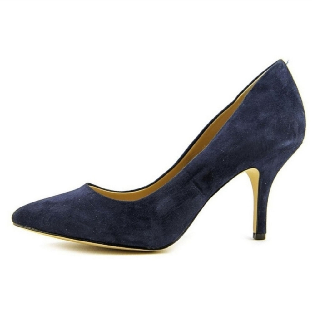 Inc Zitah Blue Suede Pointed Toe Pumps Heels 8.5